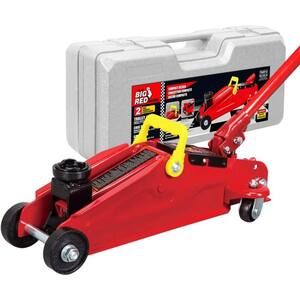 Husky 2-Ton Hydraulic Trolley Floor Jack – Lifts 5" To 13" – 4,000 Lb Capacity