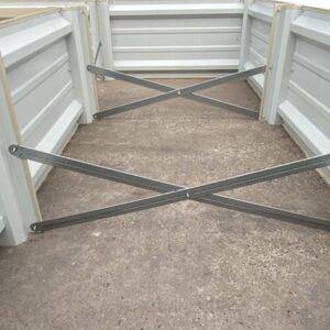 Ash Grey U-Shaped Metal Raised Garden Bed, 108 x 108 x 18 Inch
