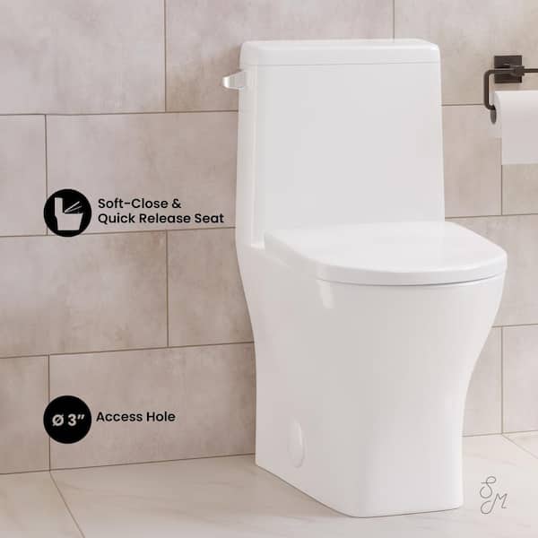 Swiss Madison Sublime II 1-Piece 1.28 GPF Single Flush Round