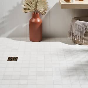 Bianco Dolomite White 12 in. x 12 in. Honed Marble Floor and Wall Mosaic Tile (1 sq. ft./Each)