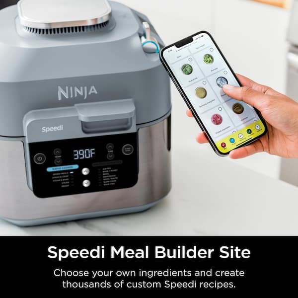 NINJA Speedi Rapid Grey 24-Cup Steam Cooker and Air Fryer with 12 in 1  Functionality SF301 SF301 - The Home Depot
