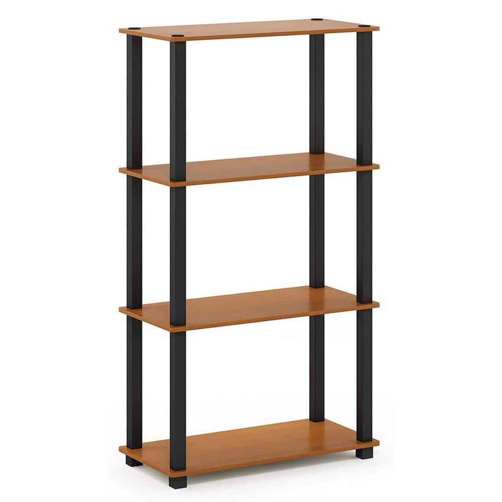 Light Brown 4-Tier Heavy Duty Wood Garage Storage Shelving Unit (23.6 in. W