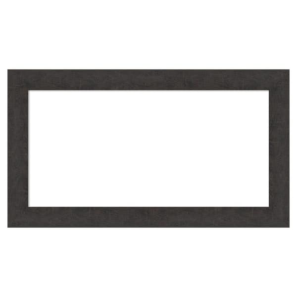 Rustic Plank Espresso Narrow 27 in. x 15 in. Polystyrene Framed Dry Erase Magnetic Memo Board