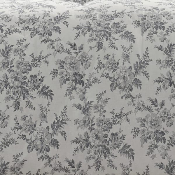 Laura Ashley Annalise Floral Cotton 7 Piece Comforter Set, King