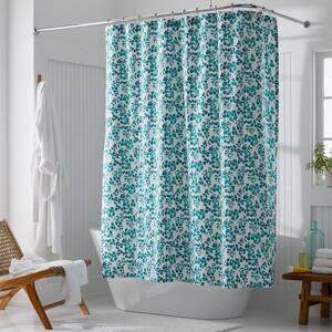 Company Cotton Winding Eucalyptus Percale 72 in. Multi Shower Curtain