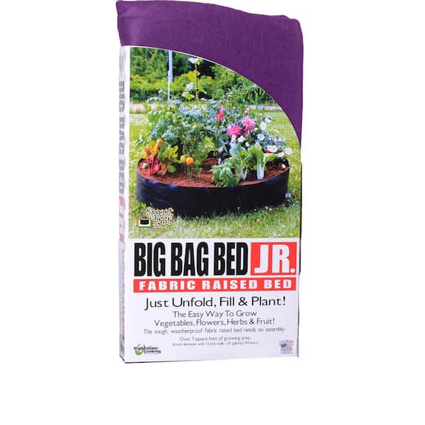 Big Bag Bed Purple Junior Fabric Raised Garden Bed