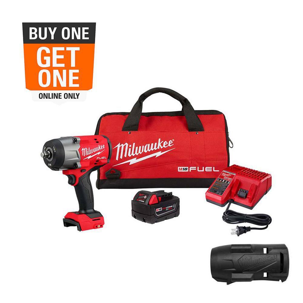 M18 FUEL 18V Lithium-Ion Brushless Cordless 1/2 in. Impact Wrench w/Friction Ring Kit w/Protective Boot price history on PriceWatchPro