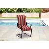Hampton Bay Universal Chili Stripe, Outdoor Sling Back Chair Cushions