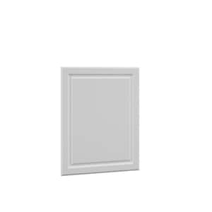 Designer Series 0.75x30x24 in. Elgin Decorative End Panel in White