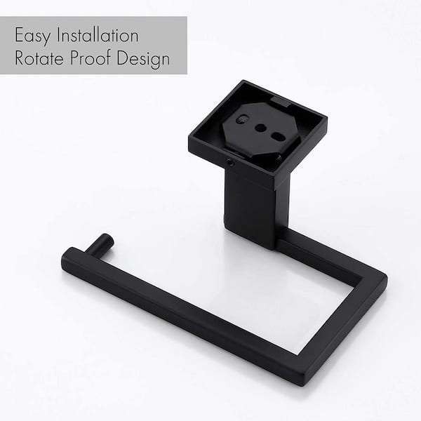 Acehoom AC-PH02-B Wall Mount Toilet Paper Holder Finish: Matt Black