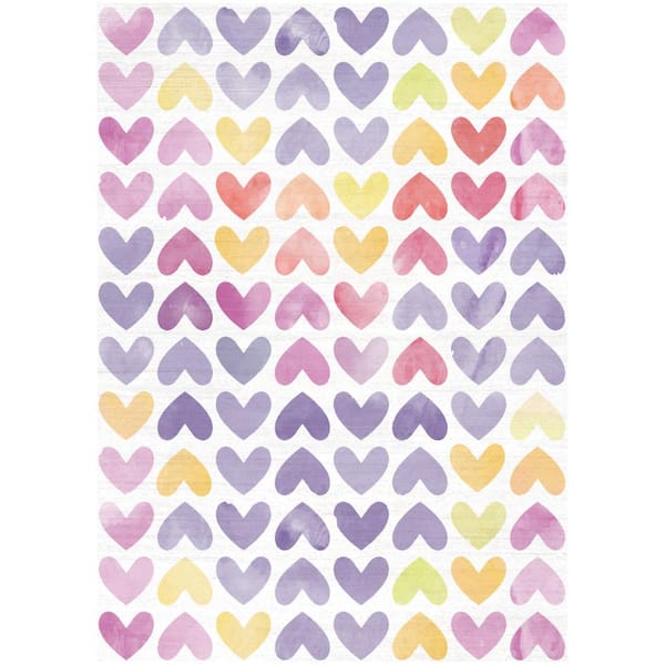 Imagination Multicolor 4 ft. x 5 ft. Graphic Contemporary Area Rug