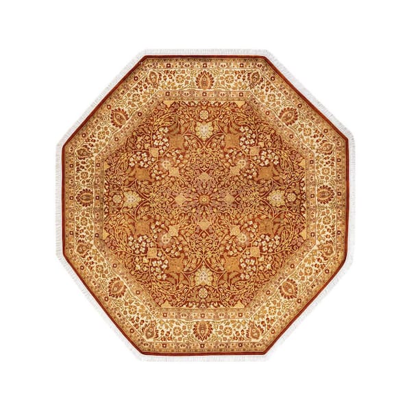 Solo Rugs Mogul One-of-a-Kind Traditional Orange 6 ft. 1 in. x 6 ft. 1 in. Oriental Area Rug