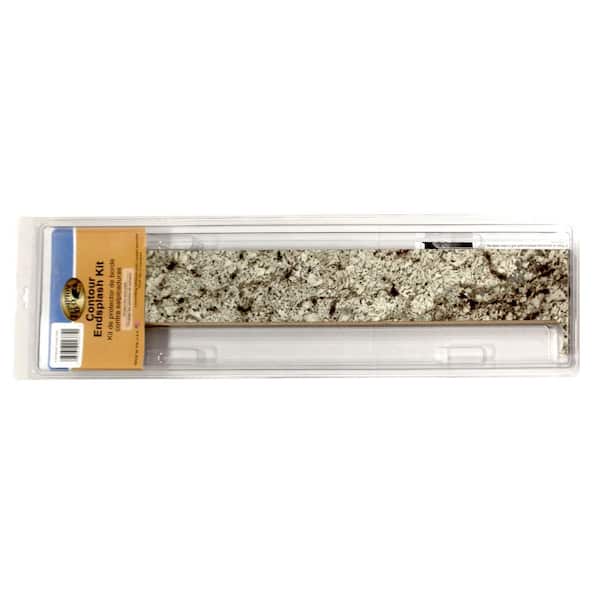 Hampton Bay Laminate End Splash Kit in Tuscan Romano with Bullnose Edge