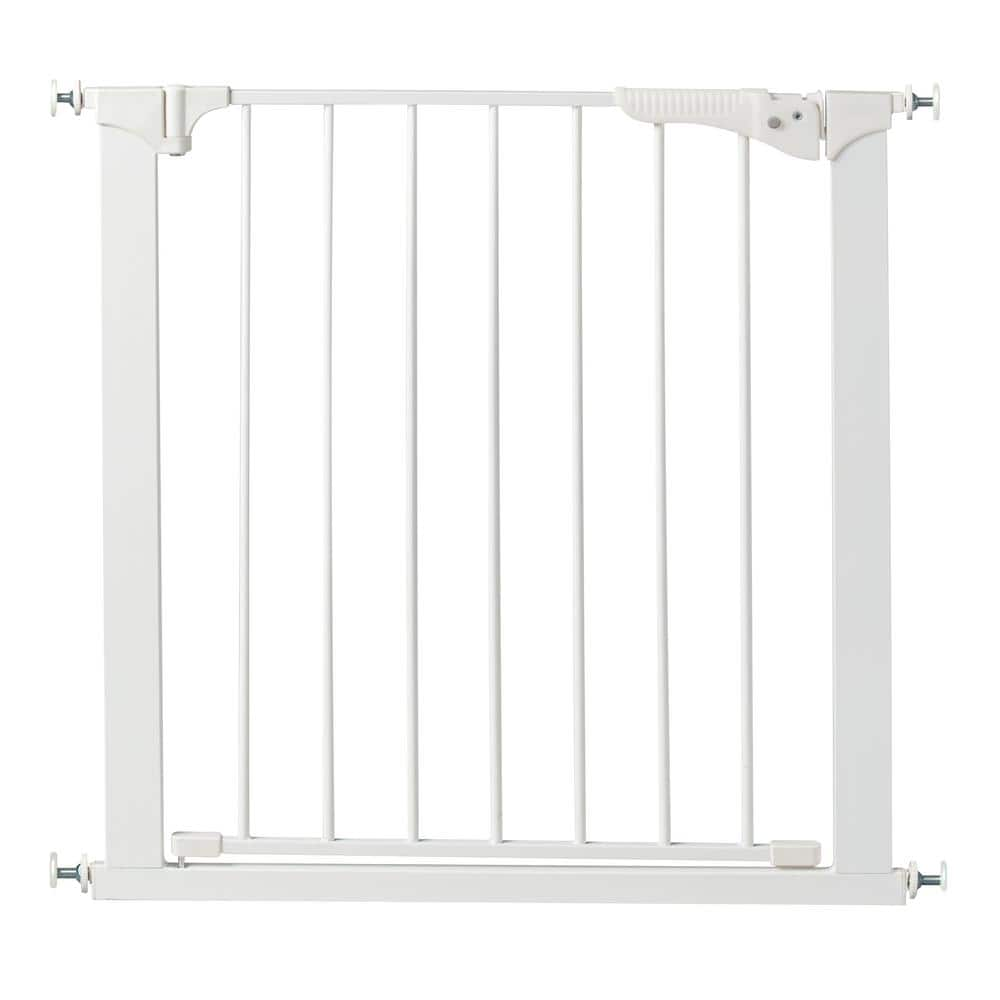 Kidco 29 5 In H Pressure Mount Gate Gateway In White G1000 The Home Depot