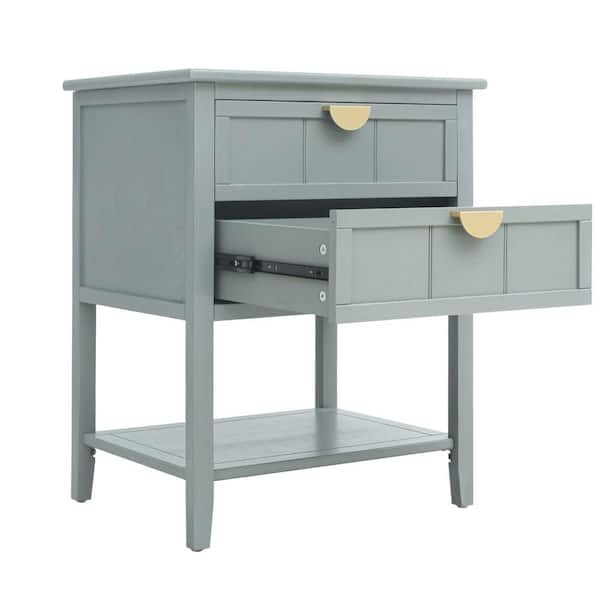 COWLOWN 22.05 in. W x 15.75 in. D x 28.55 in. H Bathroom Light Gray Linen Cabinet
