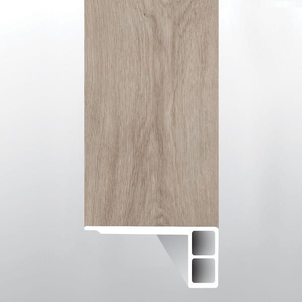 Mystic Gray 3/4 in. T x 2.75 in. W x 94 in. L Luxury Vinyl Flush Stair Nose Eased Edge Molding