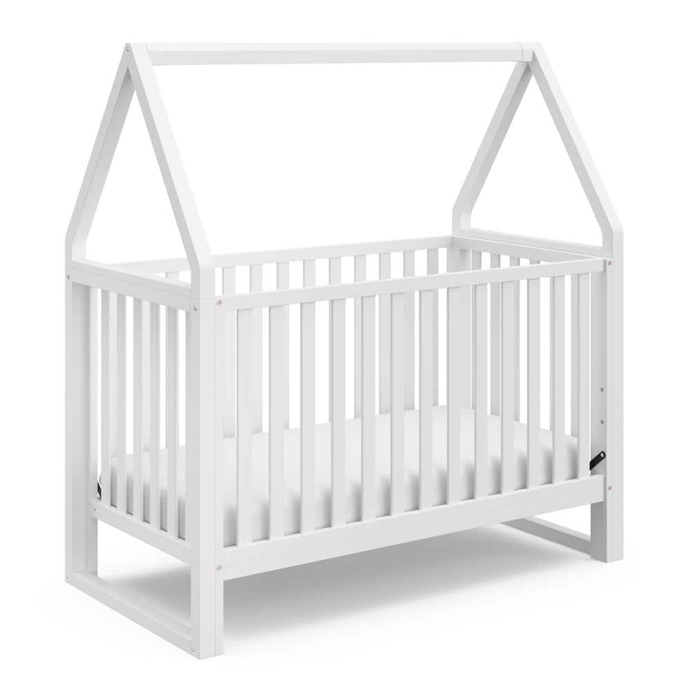 Storkcraft Orchard 5-in-1 Convertible Canopy Crib-White/White -  04533-101