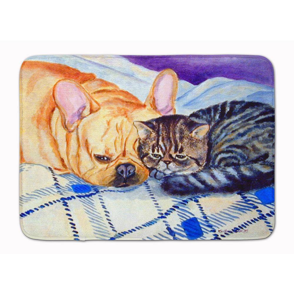 19 X 27 Caroline's Treasures BB7642RUG Welcome Friends Yorkie Natural Ears Machine Washable Memory Foam Mat Multicolor 19 X 27 Caroline's Treasures BB7642RUG Welcome Friends Yorkie Natural Ears Machine Washable Memory Foam Mat Multicolor