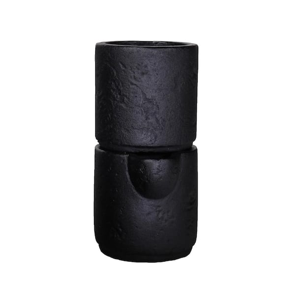 MPG 3 in. Dia x 6 in. H Self Watering Decorative Pot in Black