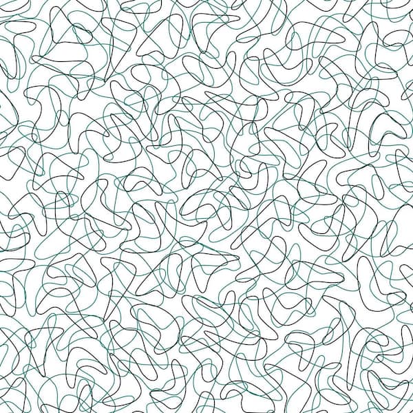 4 ft. x 8 ft. Laminate Sheet in Turquoise Glacier Boomerang with Virtual Design Gloss Finish