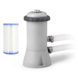 Krystal Clear 530 GPH Easy Set Pool Filter Pump with Filter Cartridges