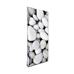 Glass Heater 500-Watt Radiant Wall Hanging Decorative Glass Heat Panel - Rock Pebbles