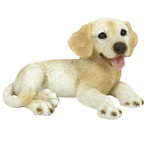 5.5 in. H Yellow Labrador Puppy Dog Statue