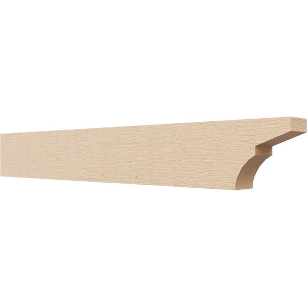 Ekena Millwork 2-in. x 4-in. x 28-in. Monterey Woodgrain, Primed Tan Timberthane Polyurethane Rafter Tail Brace