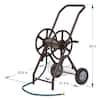 Garden Hose Reel Cart - 2-Wheel Rust Resistant Frame For Sale