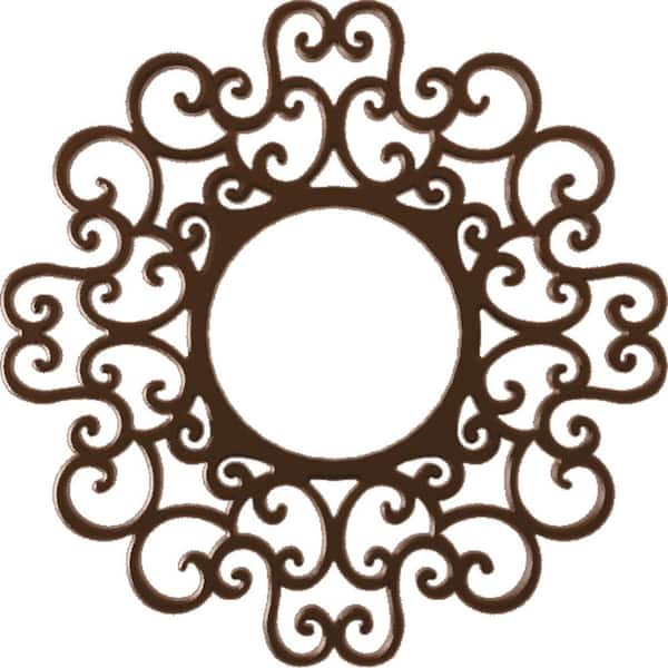 Ekena Millwork 1 in. x 36 in. x 36 in. Reims Architectural Grade PVC Pierced Ceiling Medallion