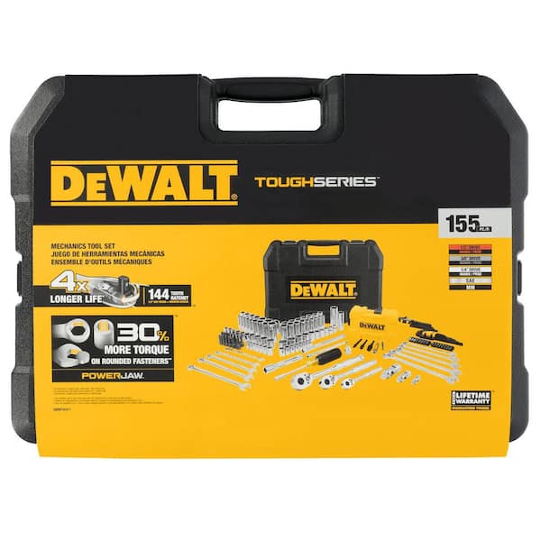 DWE セット DEWALT 1/4 in. 3/8 in. and 1/2 in. Drive SAE/Metric Mechanics Tool