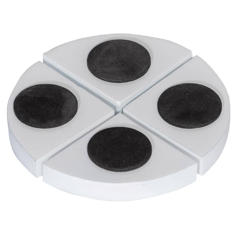 PotteryPots Small 3.94 in. Dia Matte White Fiberstone Indoor Outdoor