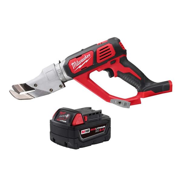 M18 18-Volt Lith-Ion Cordless 18-Gauge Single Cut Metal Shear w/ 5.0 Ah Battery