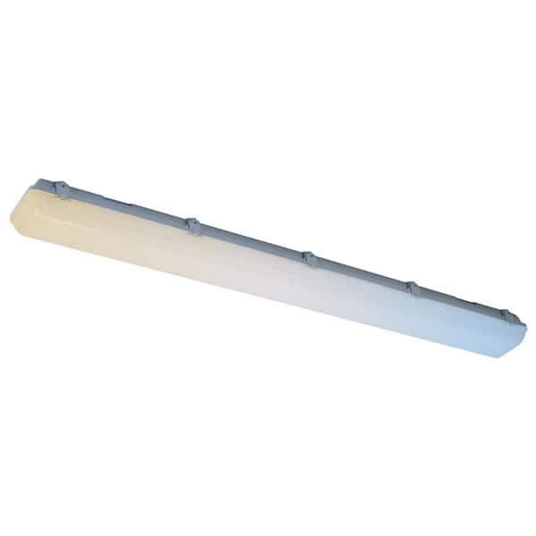 Sunlite 49.7 in. White with Frosted Plastic Shade Selectable LED Flush Mount