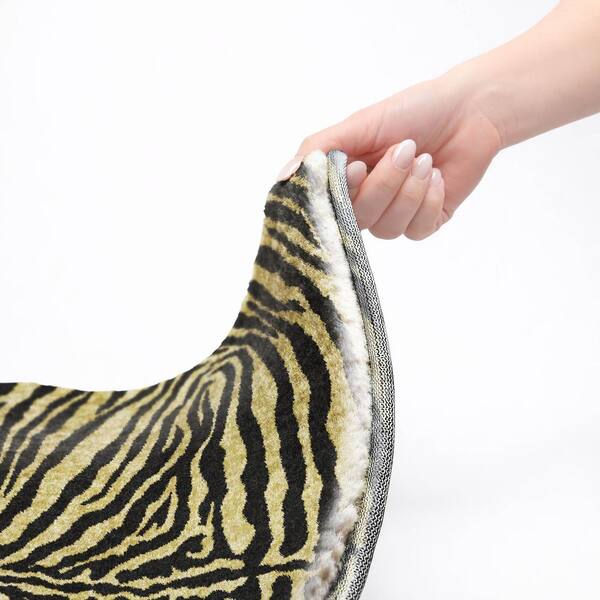 Dream Shag Premium Machine Washable Abstract ADS42 Gilded 8 ft. x 8 ft. Round Rug