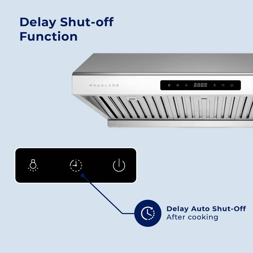 Hauslane 30" Stainless Steel Under Cabinet Range Hood with Baffle Filter