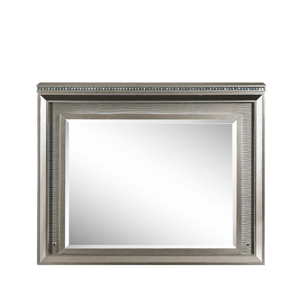 Sadie Contemporary Rectangular LED Mirror in Dark Champagne