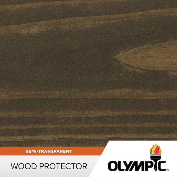 Wood Protector 1 gal. ST-2007 Cinder Exterior Semi-Transparent Stain Plus Sealer in One