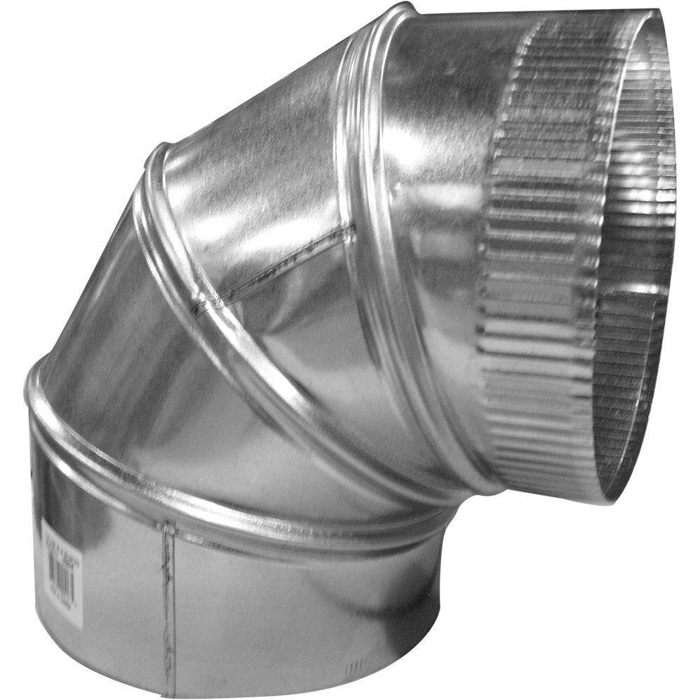 90 Degree, One End OD, One End ID Heavy Duty Manufacturing 12-200FA Aluminized Elbow