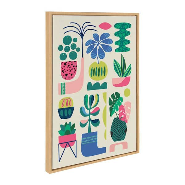 Kate and Laurel Sylvie "Houseplants" by Rachel Lee Framed Art Print 23 in. x 33 in.
