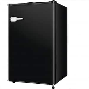 2.3 cu. ft. Compact Portable Manual Defrost Upright Freezer in Black