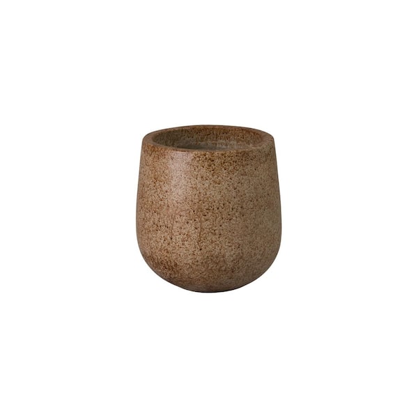 Opus 11 in. Terrazzo Moss Terrazzo Round Planter (11 in. L x 11 in. W x 12 in. H) with Drainage Hole