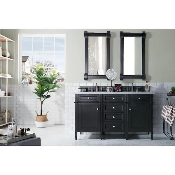 James Martin Vanities Brittany 21.7 in. W x 39.2 in. H Framed Rectangular Wall Mirror in Black Onyx