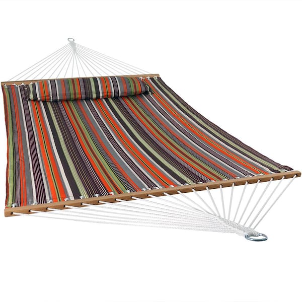 Sunnydaze 11-3/4 ft. Quilted Double Fabric 2-Person Hammock in Canyon Sunset