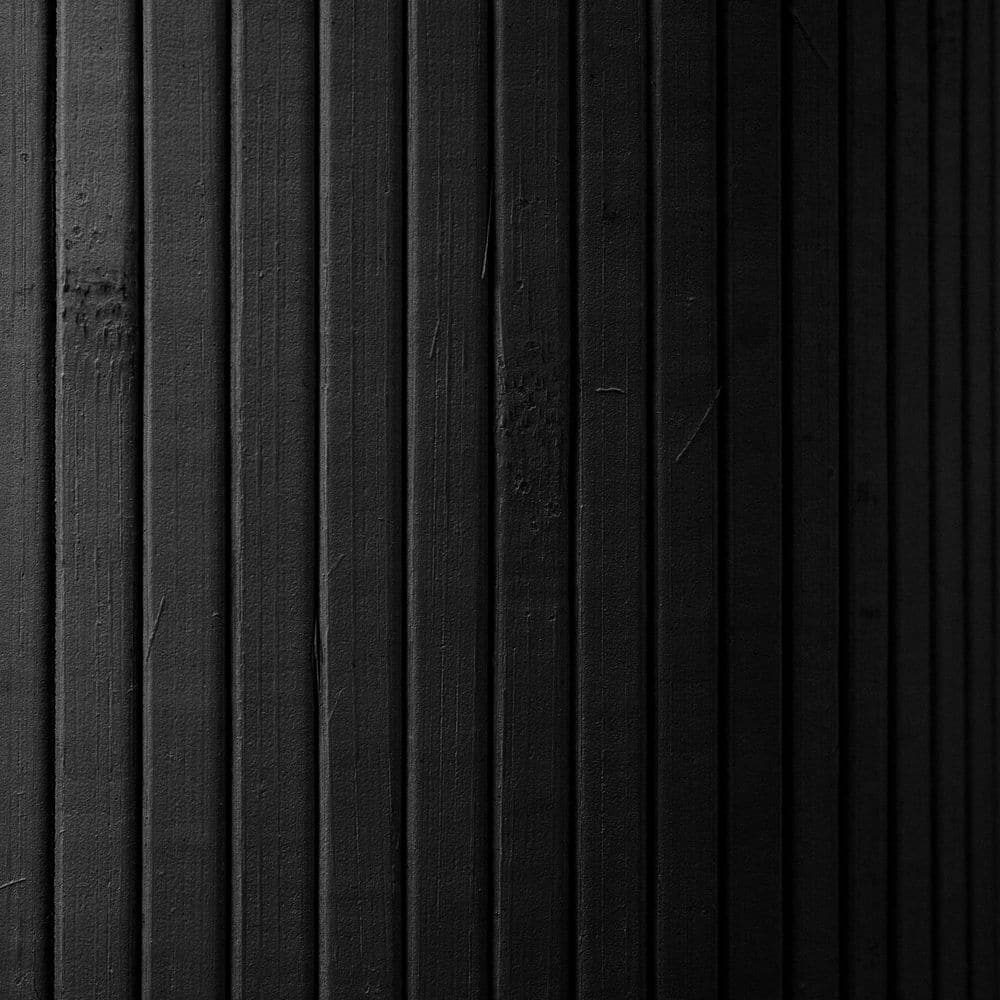 Black Painted Bamboo Wave Room Divider, 72.25" H x 98" W