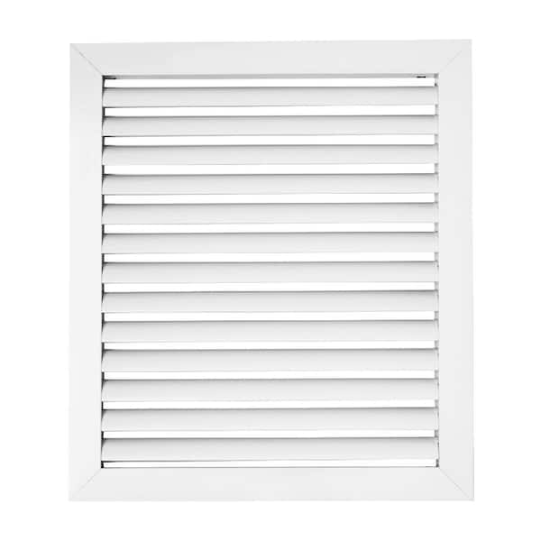ACLAMINAIRE 12 in. x 14 in. Aluminum Return Air Grille in White