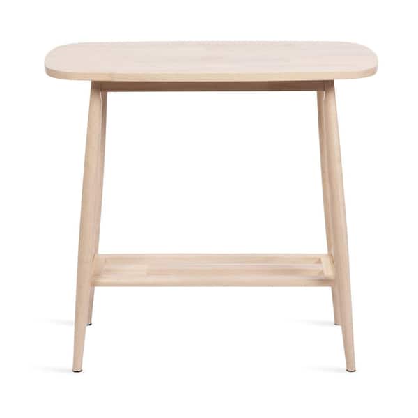 Kate and Laurel Niles 31.5 in. Natural Rectangle Solid Wood Console Table