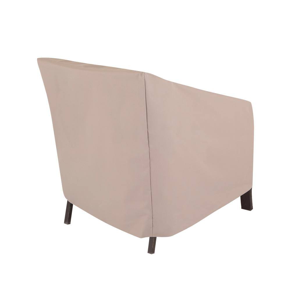Beige Weather-Resistant Patio Chair Covers, Set of 2