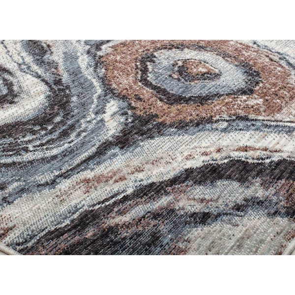 Mason Brooks Celestia River Reflection 2'6"x8' Contemporary Area Rug