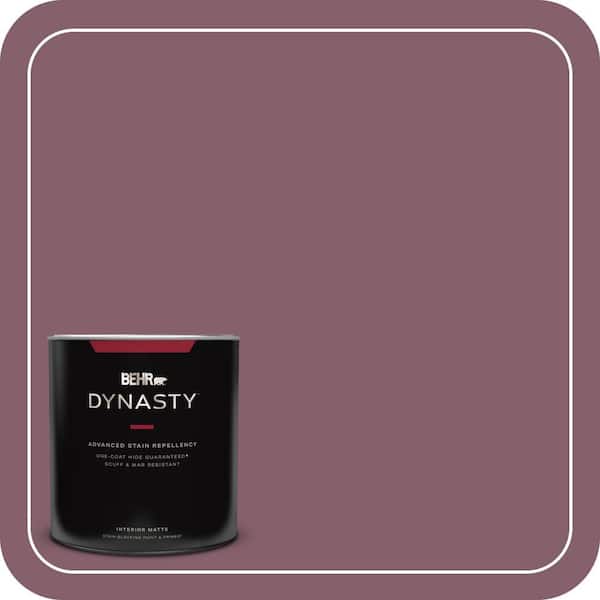 BEHR DYNASTY 1 qt. #BIC-35 Vintage Plum Matte Interior Stain-Blocking Paint and Primer